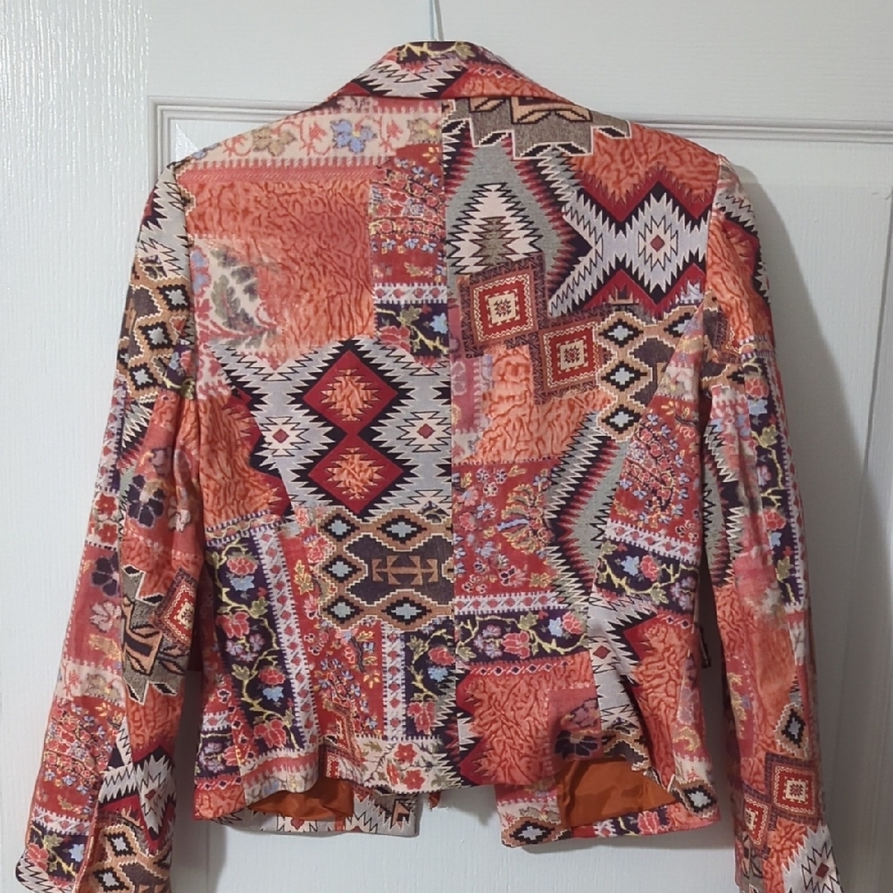 Women's Multicolor Patterned Jacket - image 7
